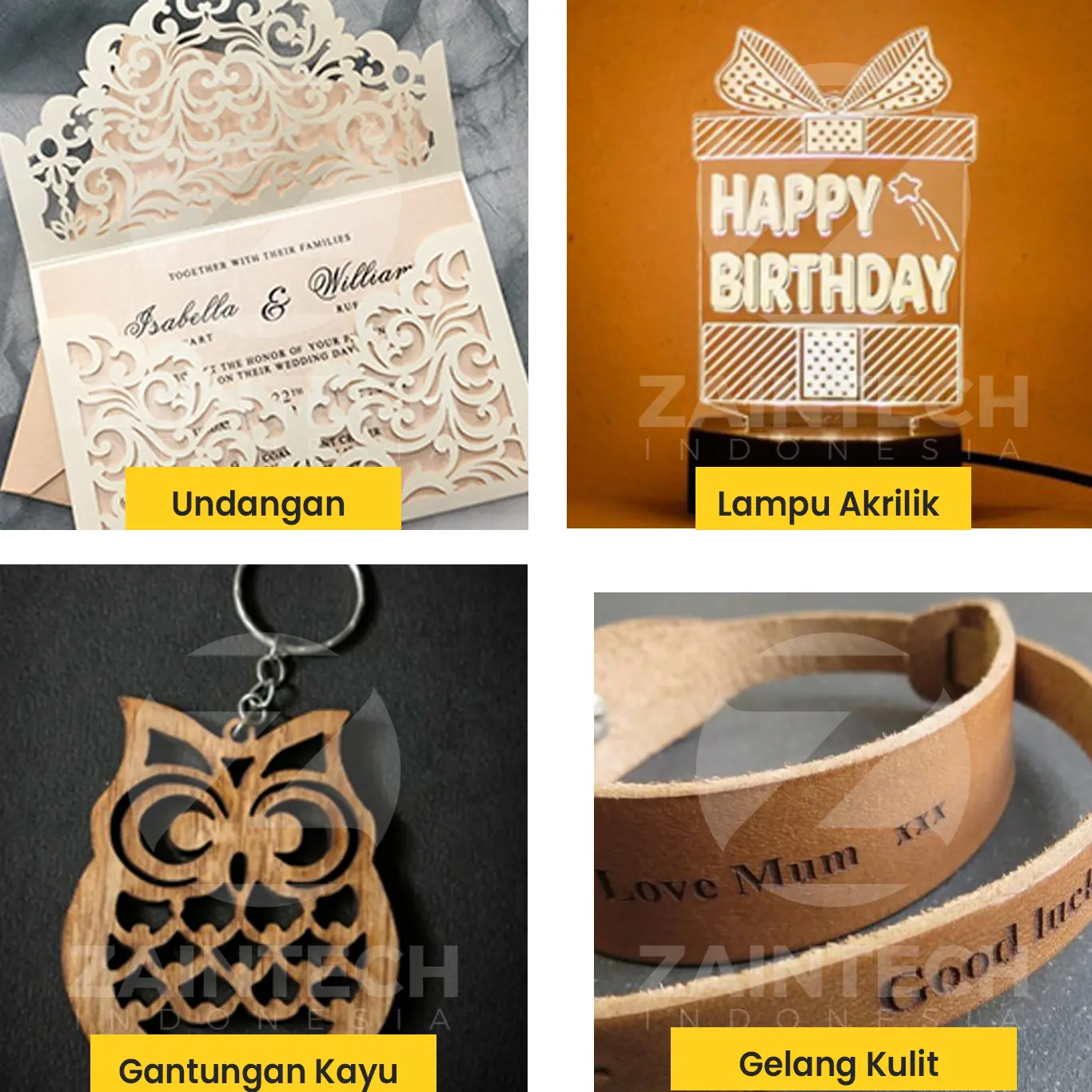 Hasil Mesin Laser Cutting Co2 FL-1310CCD